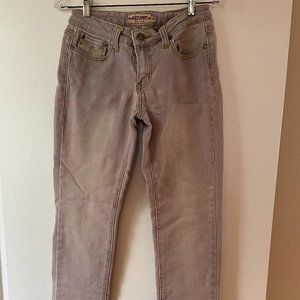 Buzz Jeans Womens Straight Leg Denim Jeans Grey Size 7/8